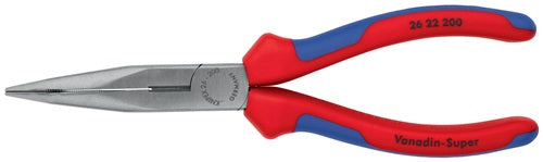 Flachrundzange Länge 200 mm poliert 40° gewinkelt Mehrkomponenten-Hüllen KNIPEX – Ansicht 3