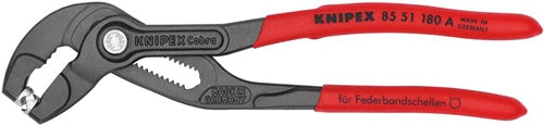 Federbandschellenzange Gesamtlänge 180 mm Kapazität max 50 mm Einstellungen 15 Kunststoffüberzug KNIPEX – Ansicht 5