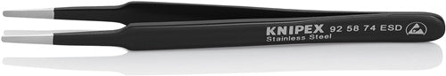 Präzisionspinzette Länge 120 mm gerade rund rostfrei antimagn elektr ableitend Spitzenbreite 2 mm KNIPEX