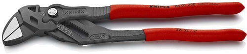 Zangenschlüssel Länge 250 mm schwarz atramentiert Spannweiße 52 mm Kunststoffüberzug KNIPEX