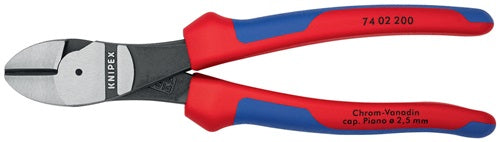 Kraftseitenschneider Länge 200 mm poliert Form 0 Mehrkomponenten-Hüllen KNIPEX – Ansicht 3