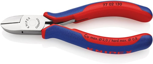 Elektronik-Seitenschneider Länge 130 mm Form 0 Facette ja Mehrkomponenten-Hüllen spiegelpoliert KNIPEX