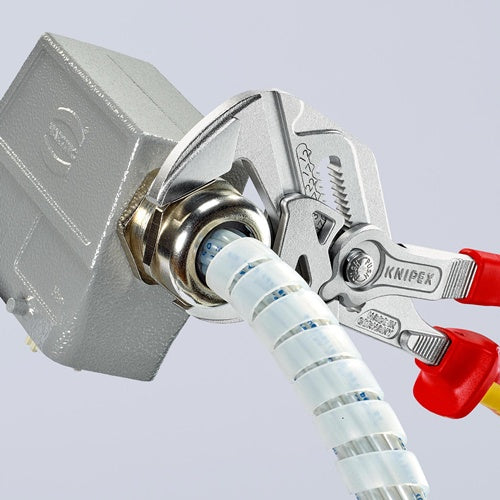 Zangenschlüssel Länge 250 mm Spannweiße 46 mm verchromt Mehrkomponenten-Hüllen VDE KNIPEX – Ansicht 5