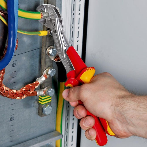Wasserpumpenzange Alligator® Länge 250 mm Spannweiße 46 mm verchromt VDE Mehrkomponenten-Hüllen KNIPEX – Ansicht 4