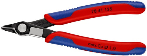 Elektronik-Seitenschneider Super-Knips® Länge 125 mm Form 4 Facette nein brüniert KNIPEX