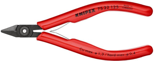 Elektronik-Seitenschneider Länge 125 mm Form 2 Facette ja klein KNIPEX