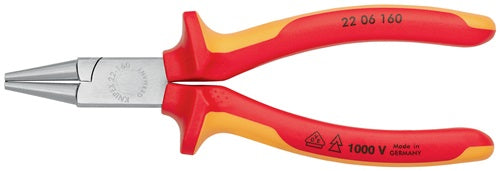 Rundzange Länge 160 mm Zange verchromt VDE Mehrkomponenten-Hüllen KNIPEX – Ansicht 3