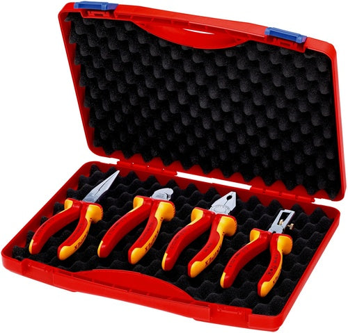 Zangensatz Kompakt-Box Inhalt 4-teilig VDE Kunststoffkoffür KNIPEX