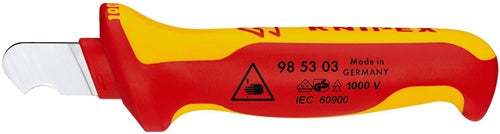 Abmantelungsmesser L155mm Klingen-L28mm VDE Mehrkomponentengriff KNIPEX