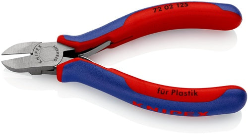 Seitenschneider für Kunststoffe Länge 125 mm gerade Mehrkomponenten-Hüllen KNIPEX – Ansicht 4