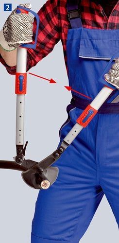 Kabelschere Werkzeuglänge 570 - 770 mm Kopf brüniert Mehrkomponenten-Hüllen KNIPEX – Ansicht 5
