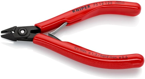 Elektronik-Seitenschneider Länge 125 mm Form 1 Facette ja KNIPEX – Ansicht 5