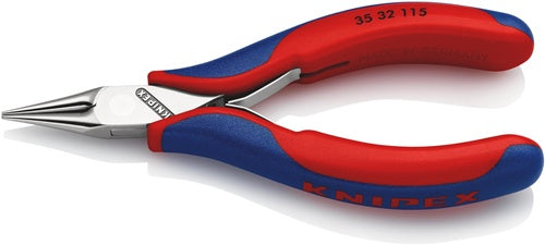 Elektronik-Greifzange Gesamtlänge 115 mm rundspitze Backen Form 3 Mehrkomponenten-Hüllen KNIPEX