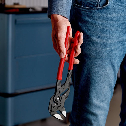 Zangenschlüssel Länge 300 mm schwarz atramentiert Spannweiße 68 mm Kunststoffüberzug KNIPEX – Ansicht 4