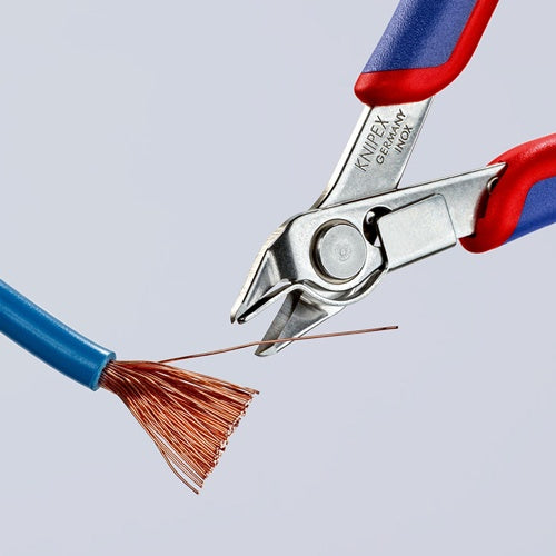 Elektronik-Seitenschneider Super-Knips® INOX Länge 125 mm Form 1 Facette nein poliert KNIPEX – Ansicht 5