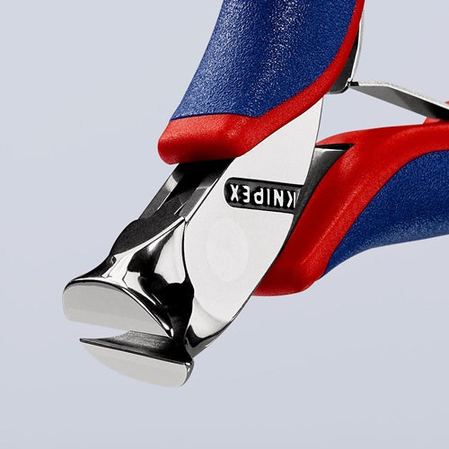 Elektronik-Vornschneider Länge 120 mm Form 3 Facette ja kleine spiegelpoliert Mehrkomponenten-Hüllen KNIPEX – Ansicht 4