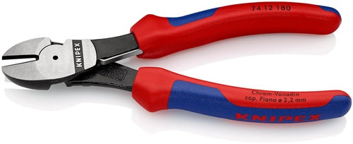 Kraftseitenschneider Länge 180 mm poliert Form 1 Mehrkomponenten-Hüllen KNIPEX – Ansicht 3