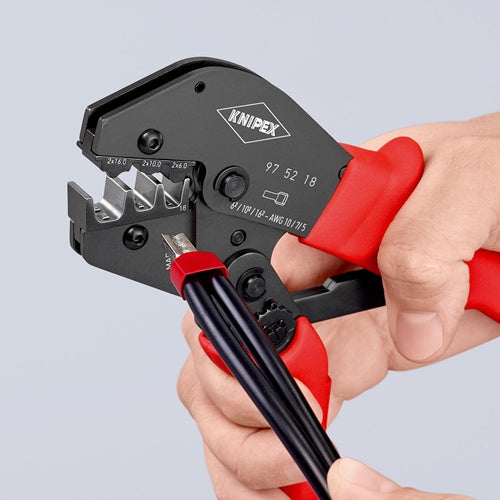 Crimpzange Länge 250 mm 2x6 2x10 2x16 (AWG 2x10 2x7 2x5) mm² KNIPEX – Ansicht 6