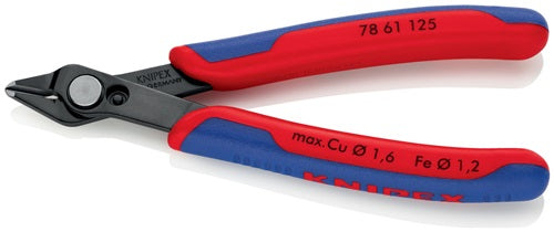 Elektronik-Seitenschneider Super-Knips® Länge 125 mm Form 6 Facette nein Spezialwerkzeugstahl brüniert KNIPEX – Ansicht 5