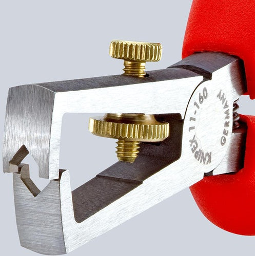 Abisolierzange Länge 160 mm verchromt Mehrkomponentenhüllen mit Öffnungsfeder KNIPEX – Ansicht 4