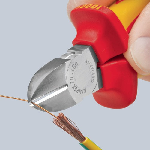Seitenschneider Länge 180 mm VDE Mehrkomponenten-Hüllen KNIPEX – Ansicht 3