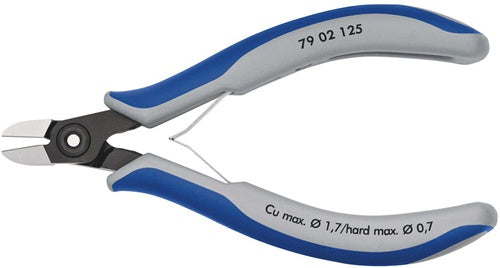 Präzisions-Elektronik-Seitenschneider Länge 125 mm Form 0 Facette ja, sehr klein poliert KNIPEX