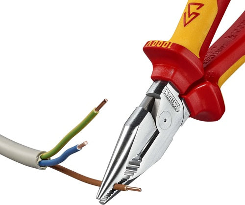 Spitzkombizange L185mm polMehrkomp-Hülle verchrVDE KNIPEX – Ansicht 3