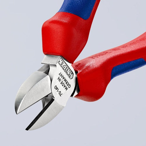 Seitenschneider Länge 140 mm Kopf verchromt Mehrkomponenten-Hüllen KNIPEX – Ansicht 3