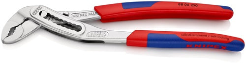 Wasserpumpenzange Alligator® Länge 250 mm Spannweiße 46 mm verchromt Mehrkomponenten-Hüllen KNIPEX