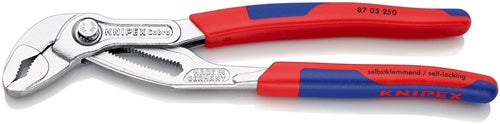 Wasserpumpenzange Cobra® Länge 250 mm Spannweiße 46 mm verchromt Mehrkomponenten-Hüllen KNIPEX