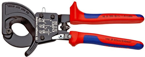 Kabelschneider Gesamtlänge 250 mm max 32 (240 mm²) mm Mehrkomponenten-Hüllen KNIPEX
