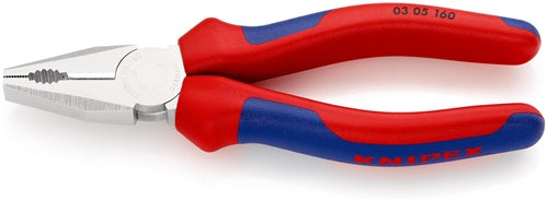 Kombizange Länge 160 mm verchromt Mehrkomponentenhüllen KNIPEX