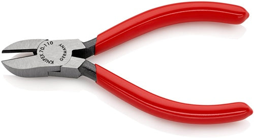 Seitenschneider Länge 110 mm Kopf poliert Kunststoffüberzug KNIPEX – Ansicht 3