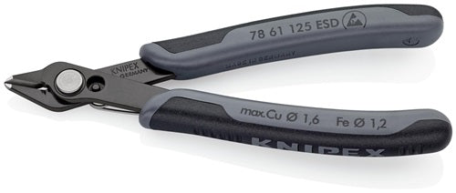 Elektronik-Seitenschneider Super-Knips® Länge 125 mm Form 6 Facette nein brüniert KNIPEX – Ansicht 3