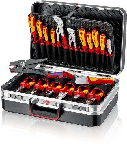 Werkzeugkoffür 20-teilig Koffür aus ABS-Material Elektroinstallation KNIPEX