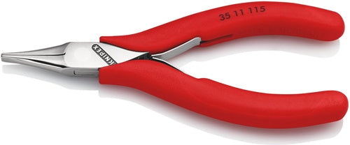Elektronik-Greifzange Gesamtlänge 115 mm flachbreite Backen Form 1 Kunststoffüberzug KNIPEX
