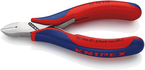 Elektronik-Seitenschneider Länge 115 mm Form 1 Facette ja Mehrkomponenten-Hüllen spiegelpoliert KNIPEX