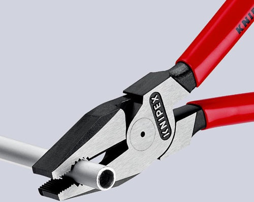 Kraftkombizange Länge 180 mm verchromt Mehrkomponentenhüllen KNIPEX – Ansicht 4