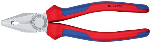 Kombizange Länge 200 mm verchromt Mehrkomponentenhüllen KNIPEX – Ansicht 4
