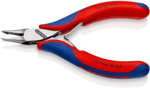 Elektronik-Vornschneider Länge 120 mm Form 6 Facette ja kleine spiegelpoliert Mehrkomponenten-Hüllen KNIPEX – Ansicht 4