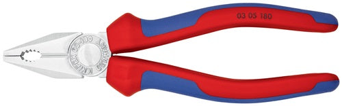 Kombizange Länge 180 mm verchromt Mehrkomponentenhüllen KNIPEX – Ansicht 6