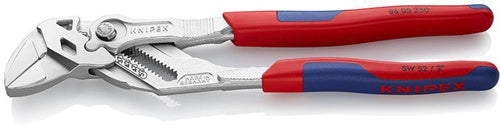 Zangenschlüssel Länge 250 mm Spannweiße 52 mm verchromt Mehrkomponenten-Hüllen KNIPEX