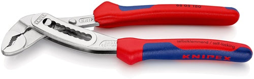 Wasserpumpenzange Alligator® Länge 180 mm Spannweiße 36 mm verchromt Mehrkomponenten-Hüllen KNIPEX
