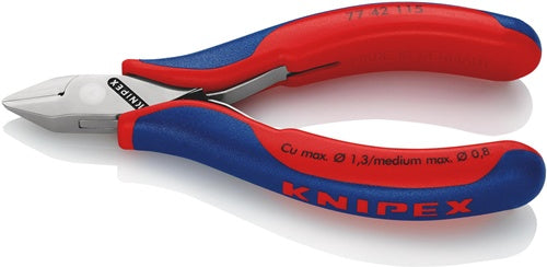 Elektronik-Seitenschneider Länge 115 mm Form 4 Facette nein Mehrkomponenten-Hüllen spiegelpoliert KNIPEX