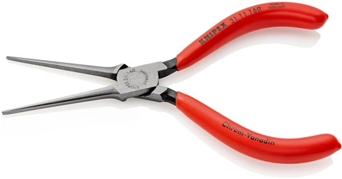 Nadelzange Länge 160 mm gerade schwarz atramentiert Kunststoffüberzug KNIPEX – Ansicht 3