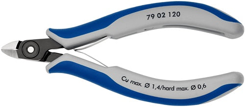 Präzisions-Elektronik-Seitenschneider Länge 120 mm Form 0 Facette ja sehr klein poliert KNIPEX