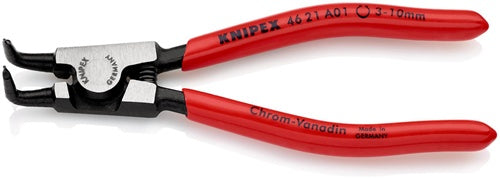 Außensicherungsringzange A 01 für Wellen Ø 3 - 10 mm 90° gewinkelt poliert Länge 125 mm KNIPEX – Ansicht 3
