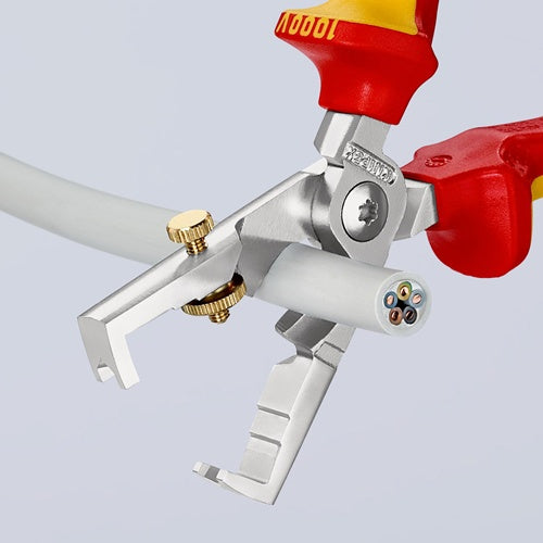 Abisolierzange StriX Länge 180 mm VDE verchromt Mehrkomponenten-Hüllen KNIPEX – Ansicht 6