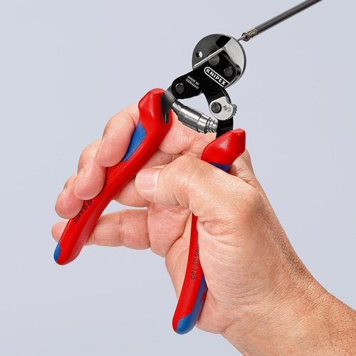 Drahtseilschere Länge 160 mm poliert Mehrkomponenten-Hüllen KNIPEX – Ansicht 5
