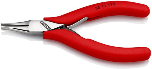 Elektronik-Greifzange Gesamtlänge 115 mm flachbreite Backen Form 1 Kunststoffüberzug KNIPEX – Ansicht 5